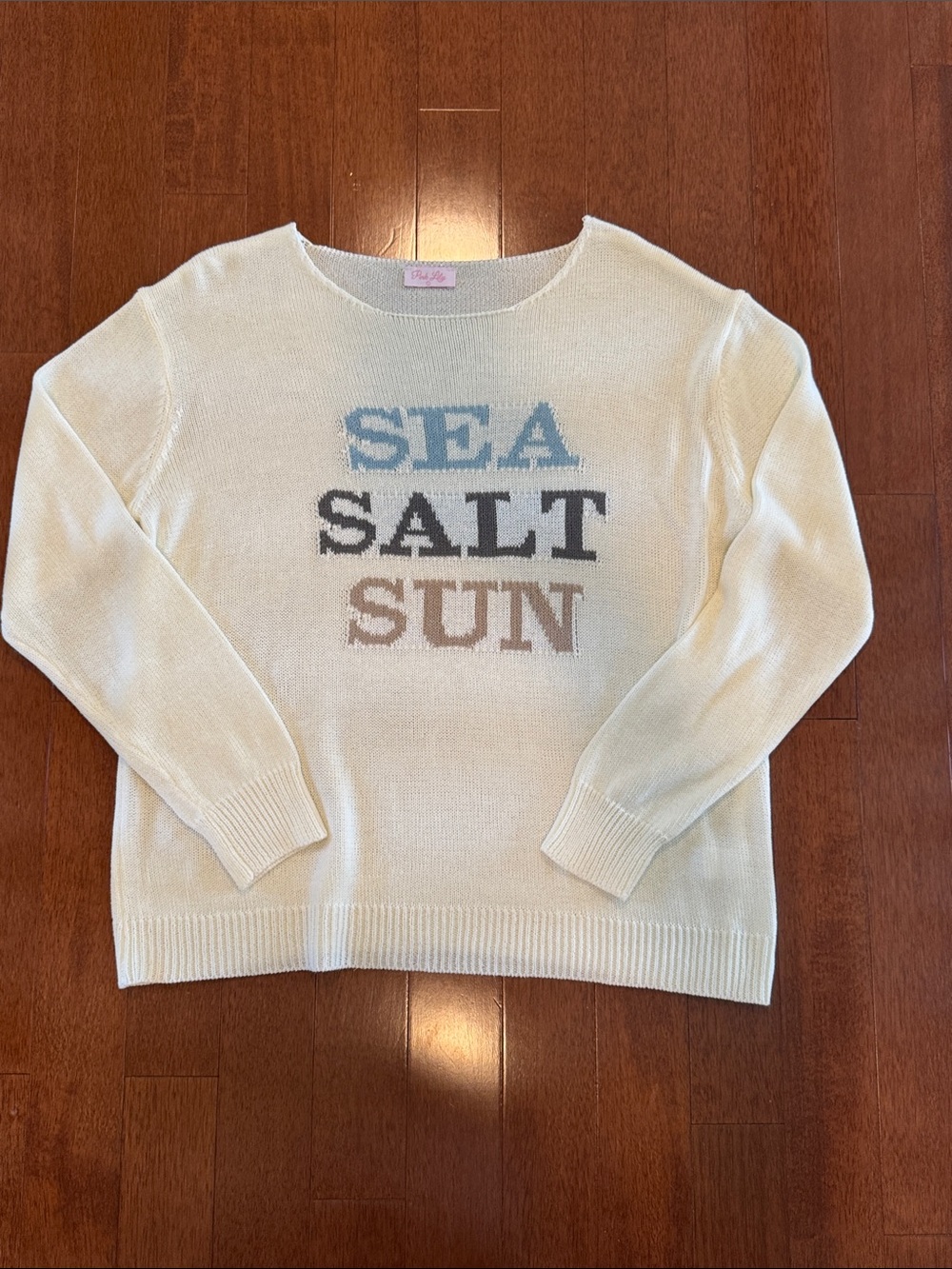 Pink Lily Sea Salt Sun Crewneck Sweater